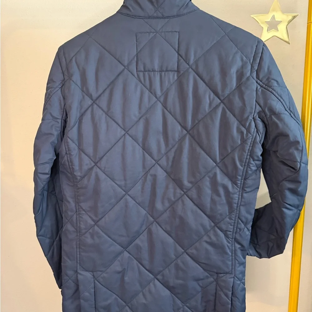 J.Crew Men’s Quilted Field Jacket XS Navy Lightweight Snap Front Coat